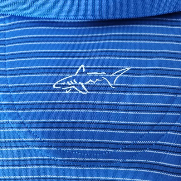 Greg Norman ML75 Microlux Mens Large Blue with Stripes - Picture 6 of 6